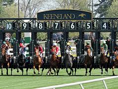 Keeneland Racetrack in Kentucky. 